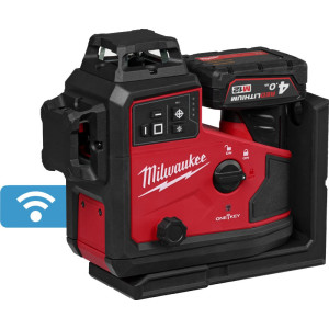Zelený laser s automatickým zarovnáním 360° ve 3 rovinách MILWAUKEE M12 A3PLO-401C
