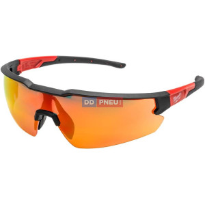 Výkonnostní bezpečnostní brýle Milwaukee – červené, zrcadlové