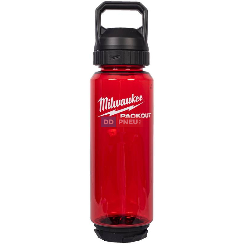 Plastová lahev Milwaukee PACKOUT™ – červená, 1005 ml
