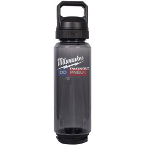 Plastová lahev Milwaukee PACKOUT™ – černá, 1005 ml