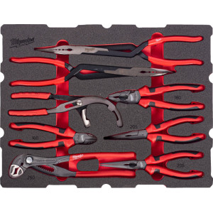 Pěnová vložka MILWAUKEE PACKOUT™ sada kleští – 8 ks