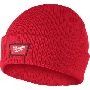 Čepice s manžetou MILWAUKEE BNC RD – červená