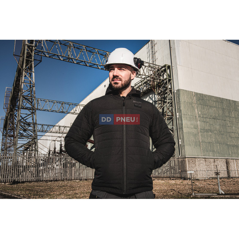 HEXON vyhřívaná prošívaná bunda Milwaukee M12 HPJBL3-0 – černá, S