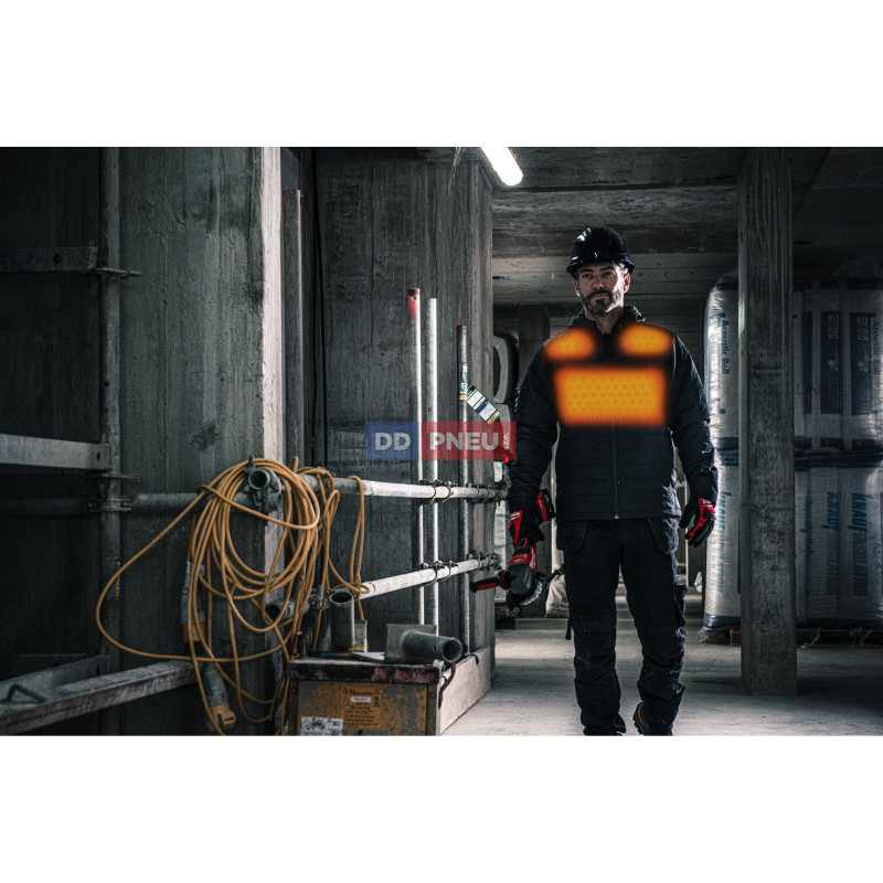 HEXON vyhřívaná prošívaná bunda Milwaukee M12 HPJBL3-0 – černá, XXL