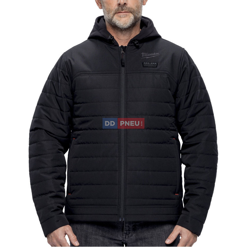 HEXON vyhřívaná prošívaná bunda Milwaukee M12 HPJBL3-0 – černá, XXL