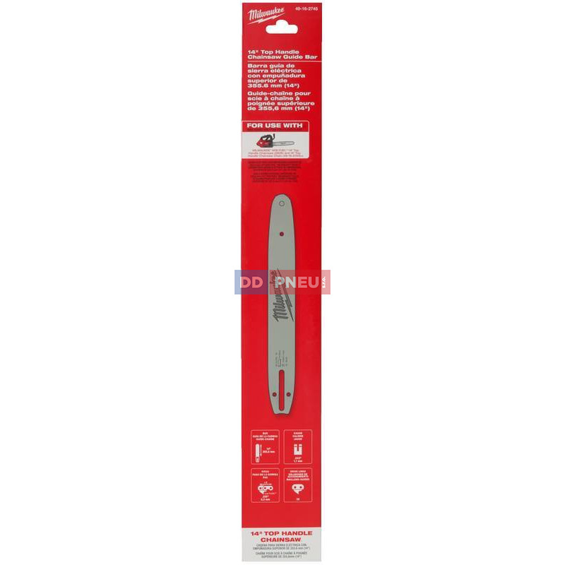 Vodící lišta pro řetězové pily Milwaukee M18 FTHCHS35 – 35cm