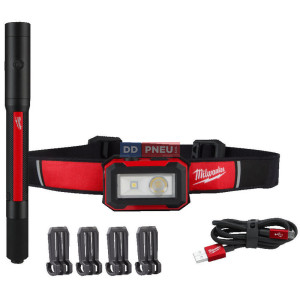 Sada aku světel Milwaukee čelovka a led svítilna IR HL450PL250  Sada aku světel Milwaukee čelovka a led svítilna IR HL450PL250