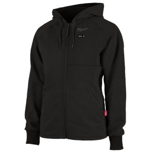 Dámská vyhřívaná černá mikina s kapucí MILWAUKEE M12 HHLBL1-0 – bez baterie