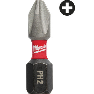 Šroubovací bity Milwaukee SHOCKWAVE™ Impact Duty™ PH2 x 25 mm – 2 ks