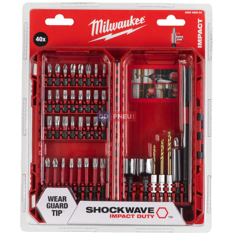 Sada vrtáků, bitů a nástrčných klíčů MILWAUKEE SHOCKWAVE – 40 ks