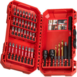 Sada vrtáků, bitů a nástrčných klíčů MILWAUKEE SHOCKWAVE – 40 ks