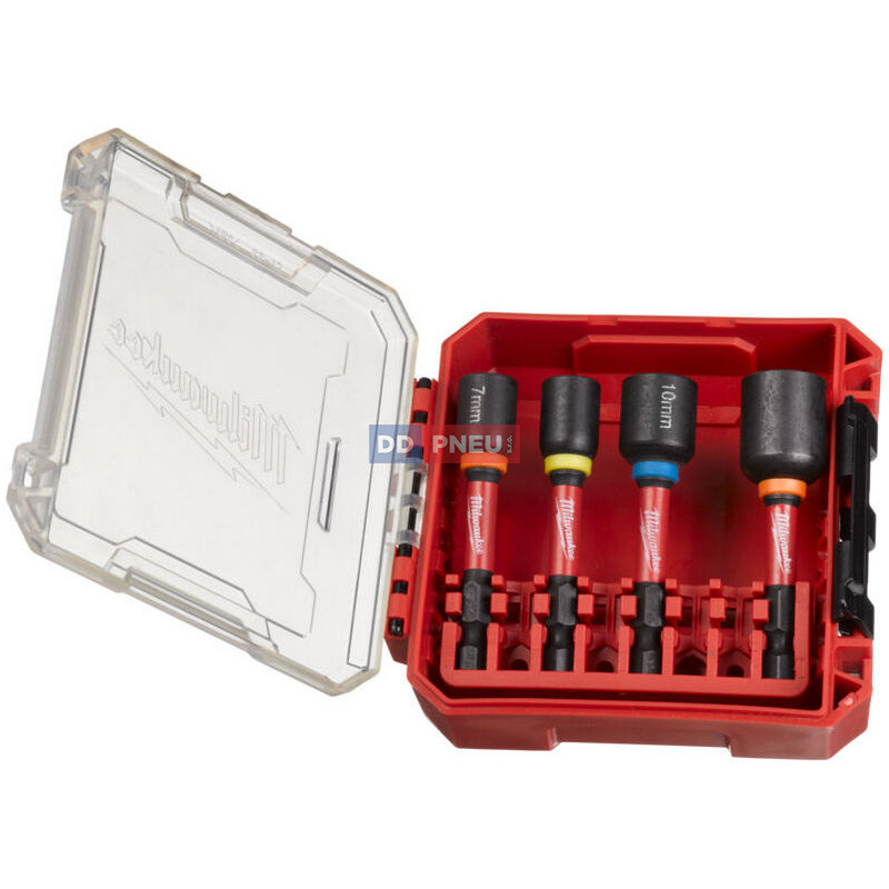 Sada magnetických nástrčných klíčů MILWAUKEE SHOCKWAVE IMPACT DUTY – 4ks