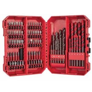 Sada vrtáků a bitů Milwaukee Shockwave Impact Duty – 80 ks