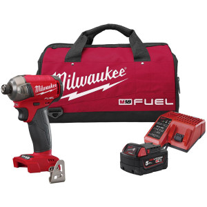 Akční sada aku hydraulický rázový utahovák 1/4" Milwaukee M18 FQID-501B
