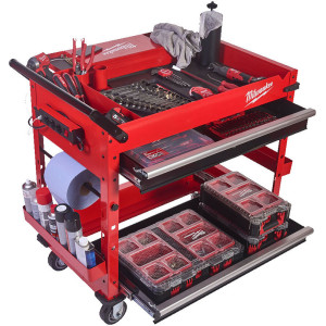 SWC40-1 MILWAUKEE dílenský ocelový vozík o výšce 102 cm
