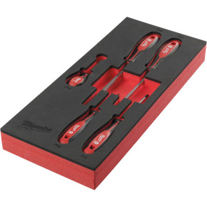 Pěnová vložka se sadou šroubováků PH MILWAUKEE – 5 ks