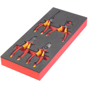 Pěnová vložka se sadou kleští VDE MILWAUKEE – 4 ks 