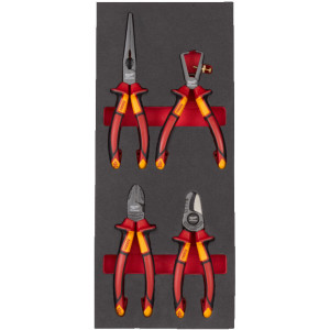 Pěnová vložka se sadou kleští VDE MILWAUKEE – 4 ks 