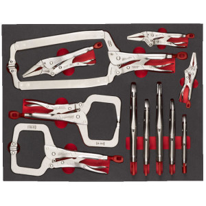 Pěnová vložka se sadou samosvorných kleští MILWAUKEE – 11 ks 