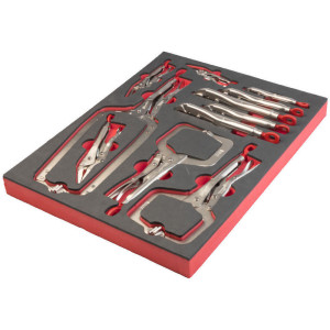 Pěnová vložka se sadou samosvorných kleští MILWAUKEE – 11 ks 