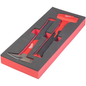 Pěnová vložka se zámečnickým kladivem 500g a paličkou bez zpětného rázu MILWAUKEE – 2ks