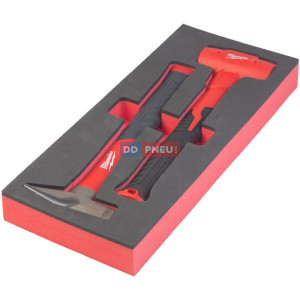 Pěnová vložka se zámečnickým kladivem 500g a paličkou bez zpětného rázu MILWAUKEE – 2ks