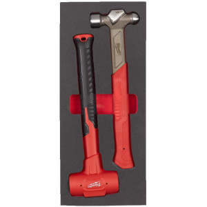 Pěnová vložka s kladivem 450g a paličkou MILWAUKEE – 2ks