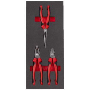 Pěnová vložka se sadou kleští MILWAUKEE – 3ks