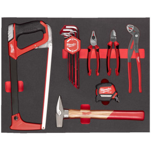 Pěnová vložka se sadou nářadí MILWAUKEE – 15ks