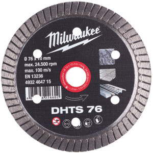 Diamantový kotouč DHTS 76 MILWAUKEE – 76 mm