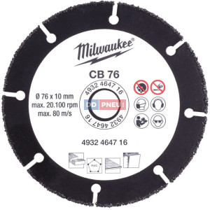 Karbidový kotouč CB 76/10 MILWAUKEE – 76 mm Karbidový kotouč CB 76/10 MILWAUKEE – 76 mm