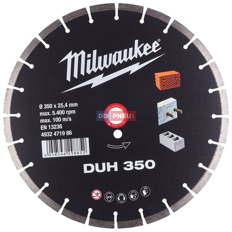 Diamantový kotouč MILWAUKEE DUH – 350mm