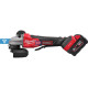 Aku úhlová bruska s brzdou a regulací otáček MILWAUKEE M18 FSAGSVO125X-502X