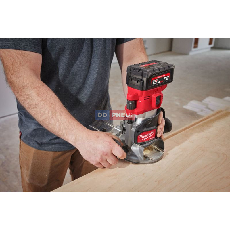 Aku horní frézka 12 mm MILWAUKEE M18 FR12KIT-0P – bez baterie