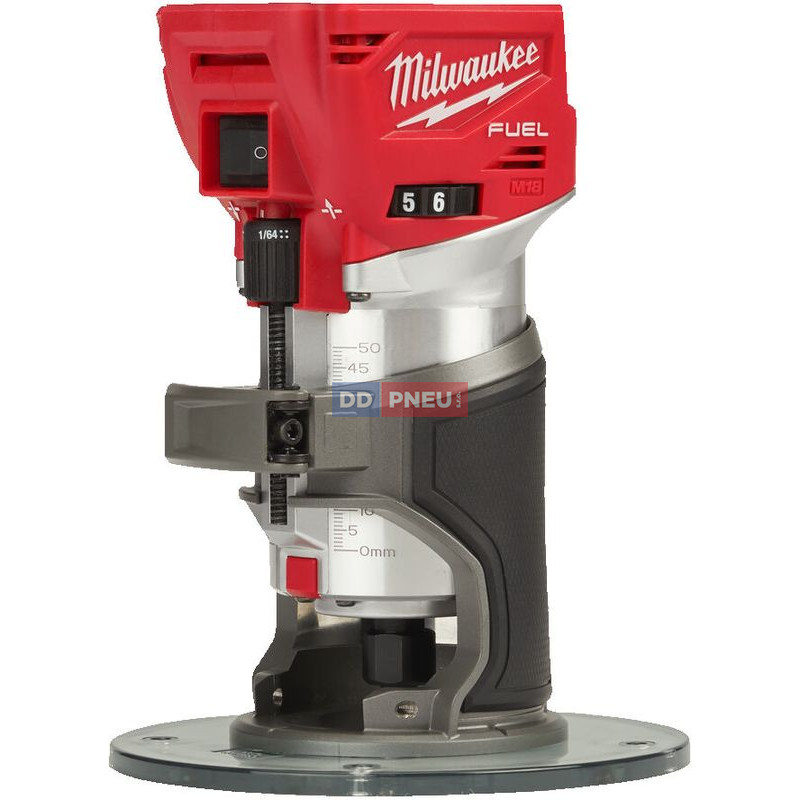 Aku horní frézka s objímkami 8 mm / 6 mm MILWAUKEE M18 FTR8-0X – bez baterie