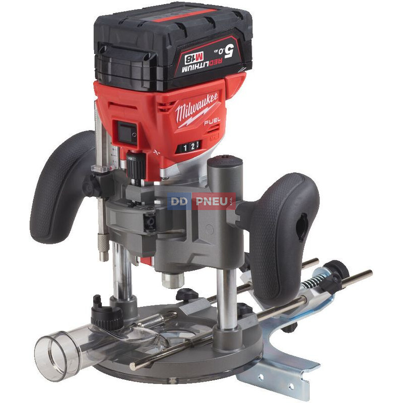 Aku horní frézka s objímkami 8 mm / 6 mm MILWAUKEE M18 FTR8-0X – bez baterie