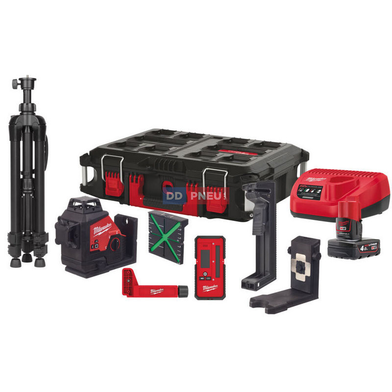 Aku laser MILWAUKEE M12 3PLKIT-401P s příslušenstvím