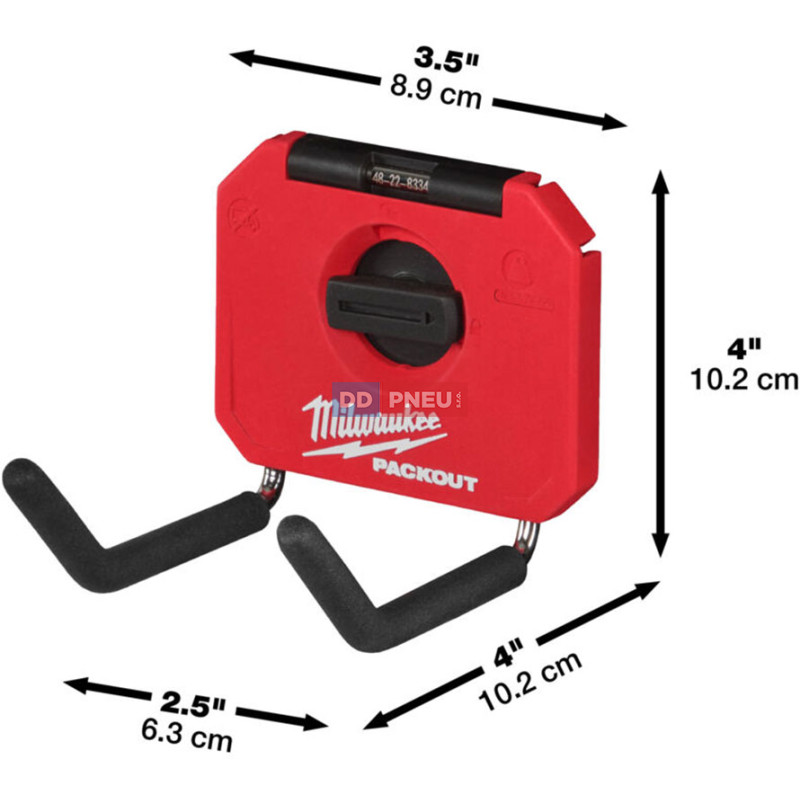 MILWAUKEE PACKOUT™ malý rovný univerzální háček – 1ks