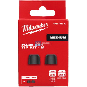 Sada náhradních špuntů do uší z paměťové pěny, velikost M – 5 párů Sada náhradních špuntů do uší z paměťové pěny, velikost M – 5 párů