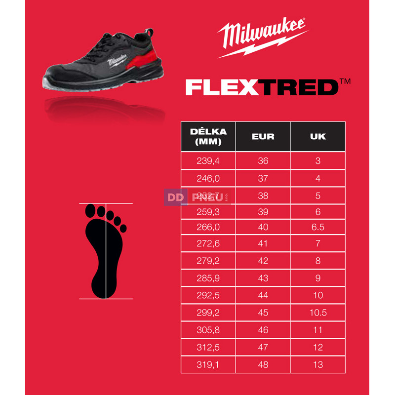 Bezpečnostní obuv MILWAUKEE Flextred™ S3S 1M171311 – kožená, béžová