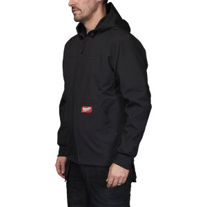 Pracovní softshellová bunda s kapucí MILWAUKEE FREEFLEX™ SJ BL – černá