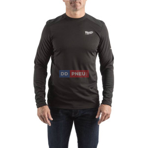 Tričko s dlouhým rukávem do teplého počasí  Milwaukee WORKSKIN™ Performance WW LS BL – černé