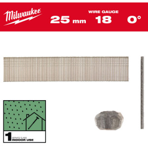 Drátěné hřebíky, velikost 18, pozinkované – délka 25 mm