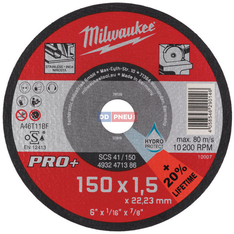 Milwaukee řezný kotouč na kov PRO+ SCS 41/150