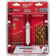 Sada vrtáků do kovu MILWAUKEE RED HEX HSS-G TiN – 10 ks