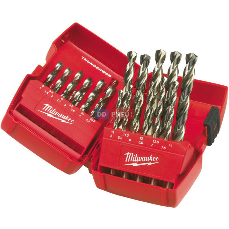 Sada vrtáků MILWAUKEE THUNDERWEB HSS-G – 25 ks