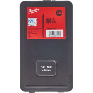 Sada vrtáků na kov MILWAUKEE HSS – 25 ks