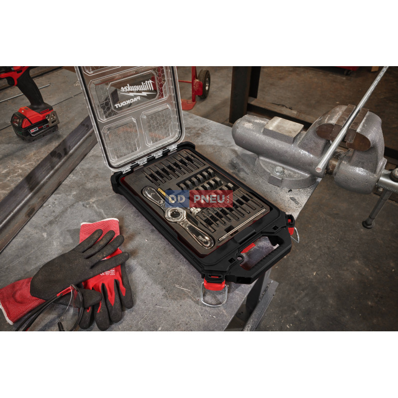 Sada závitníků a matric PACKOUT™ s rukojetí Hex-LOK™ 2v1
