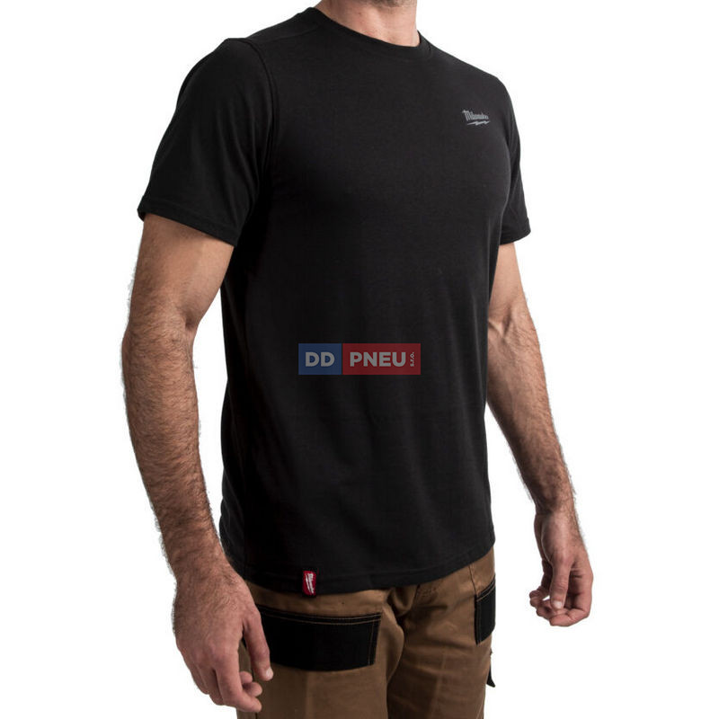 Hybridní triko MILWAUKEE s krátkým rukávem – černé