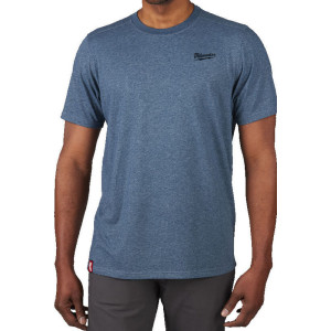 Hybridní triko MILWAUKEE s krátkým rukávem – modré 